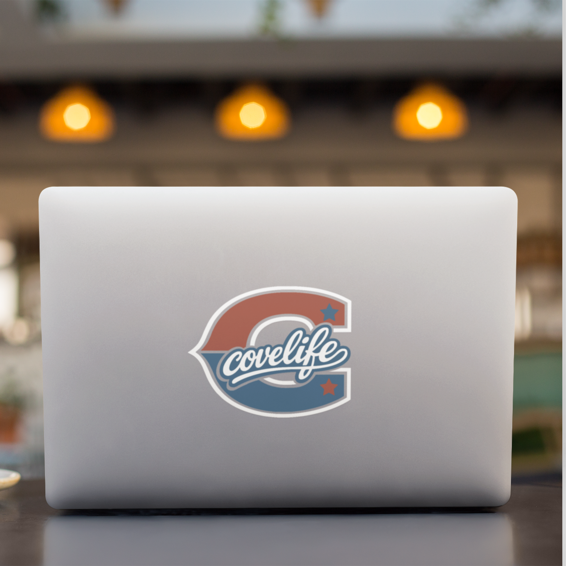 COVELiFE Block C Die-Cut Decal Red/White/Blue - applied