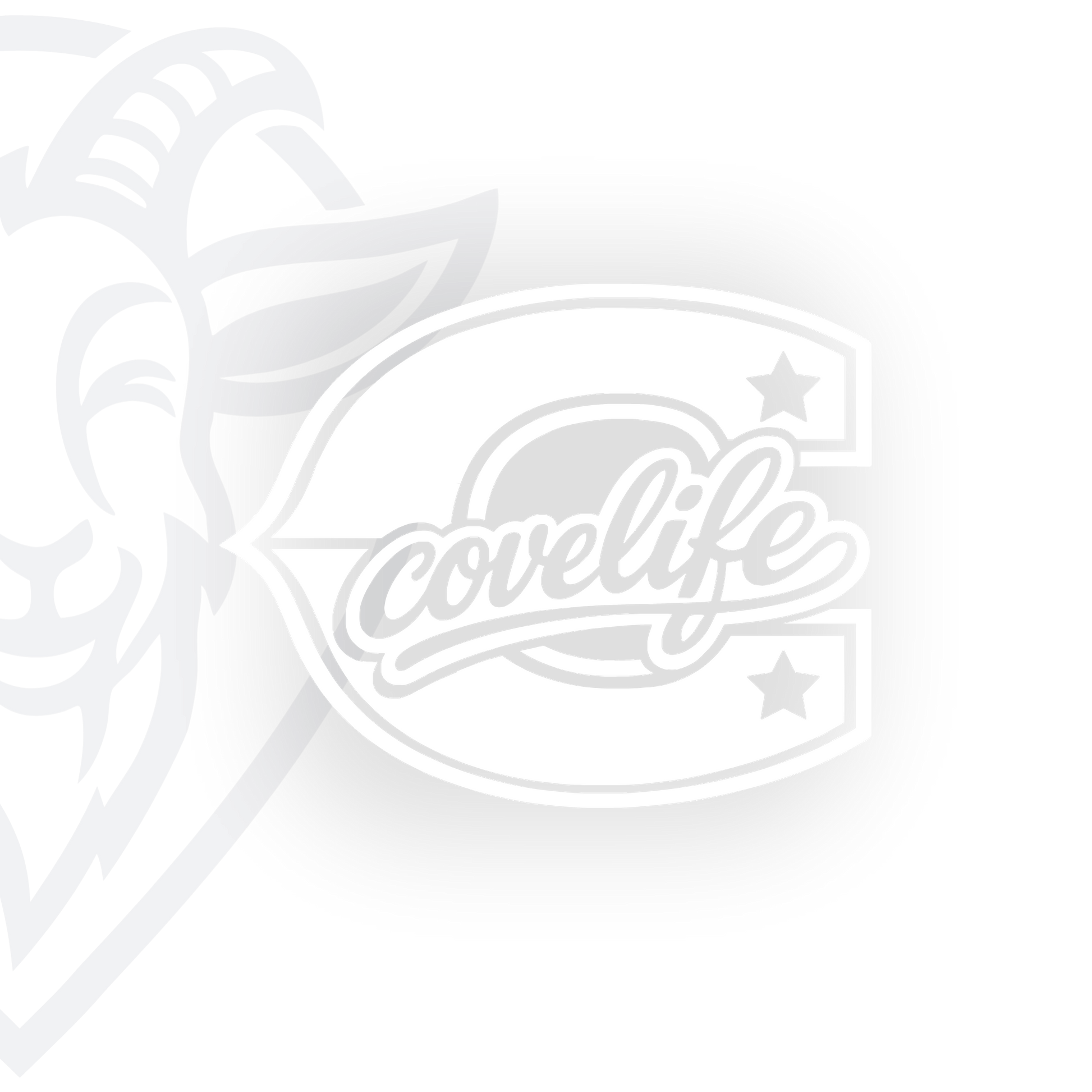 COVELiFE Block C Die-Cut Decal White - white background product