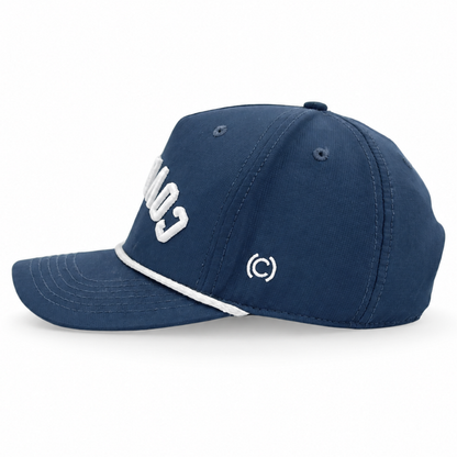 Blue COVELiFE with upside down wordmark with right side up "i" 