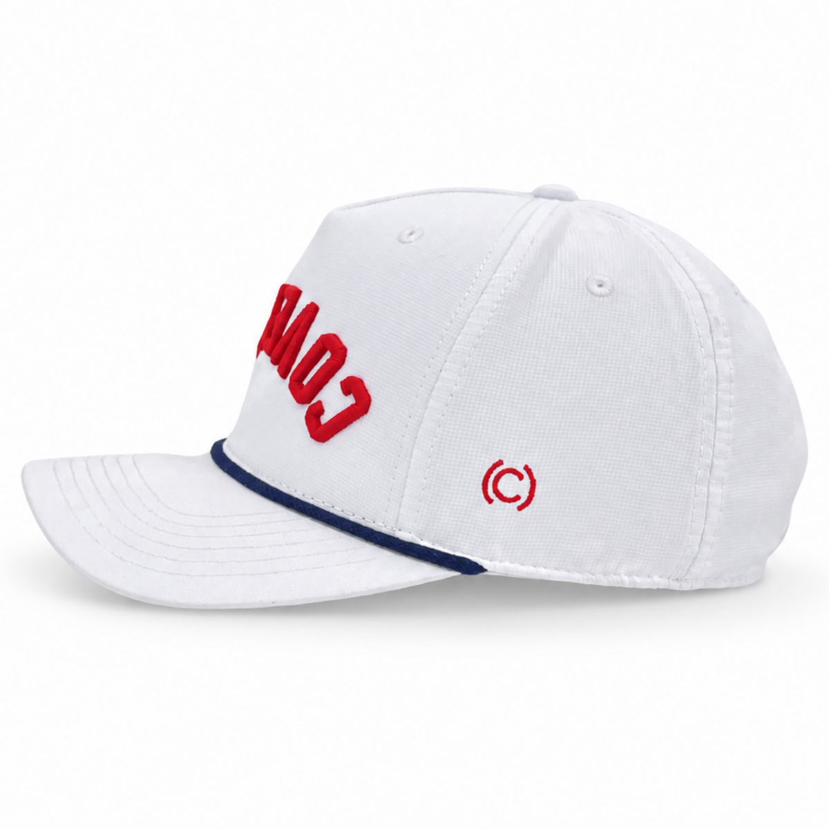 White COVELiFE with upside down wordmark with right side up "i" 