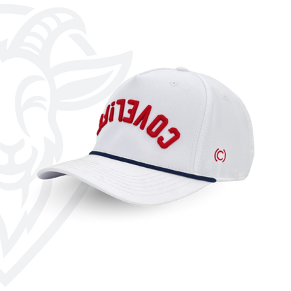 COVELiFE SHiFT Classic Snapback Cap White - three-quarter
