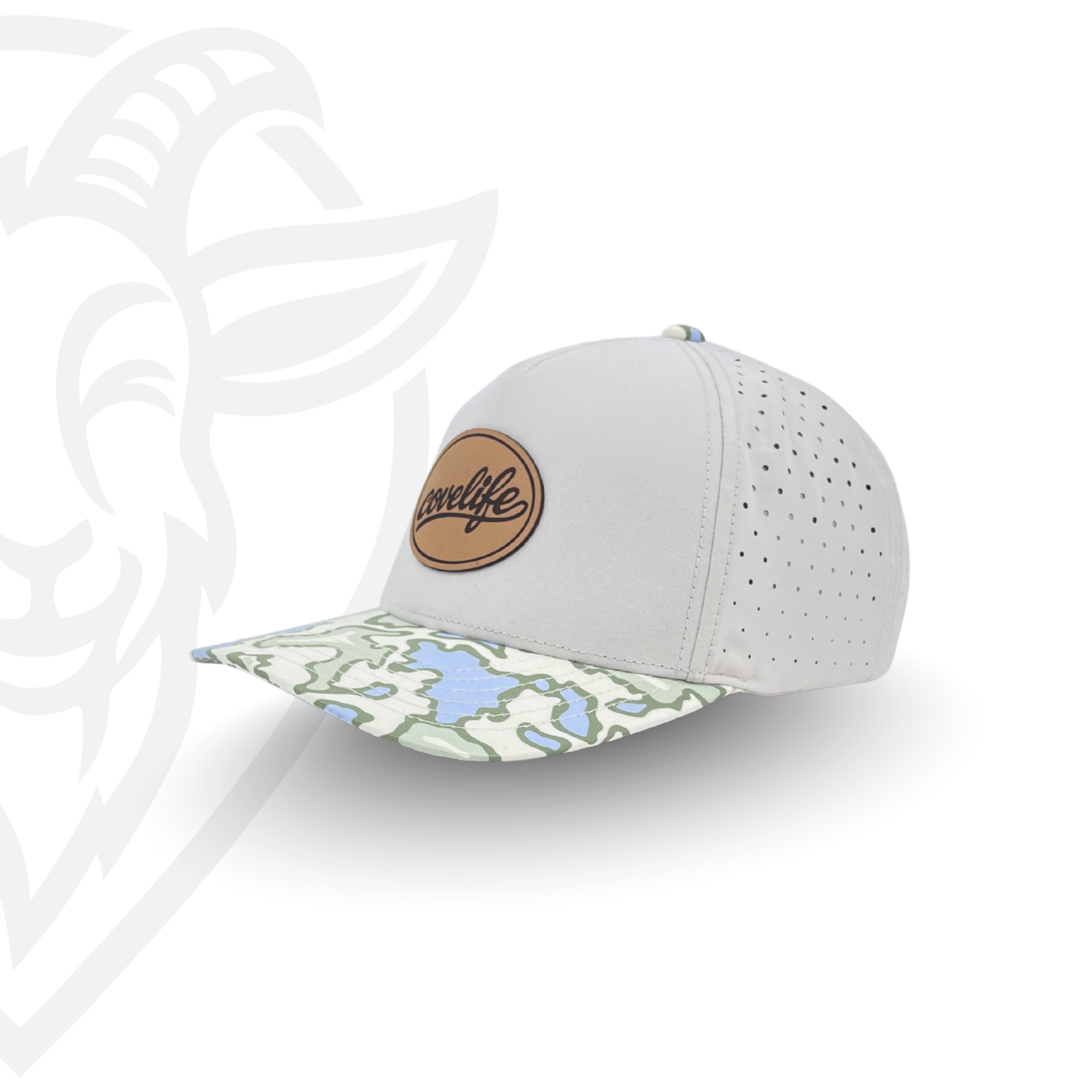 COVELiFE DRiFTFiT Lake Camo Performance Cap Heritage - detail