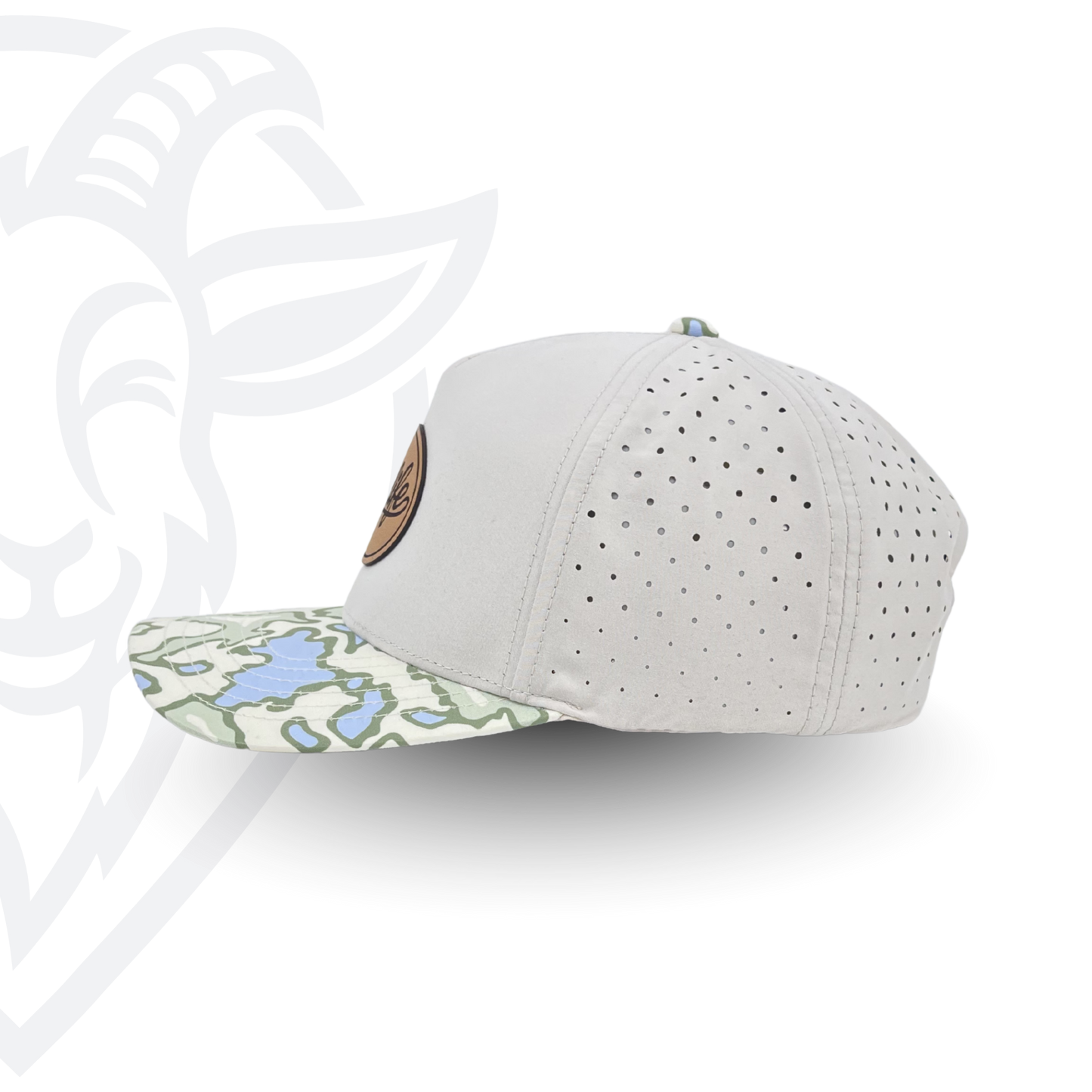 COVELiFE DRiFTFiT Lake Camo Performance Cap Heritage - side profile