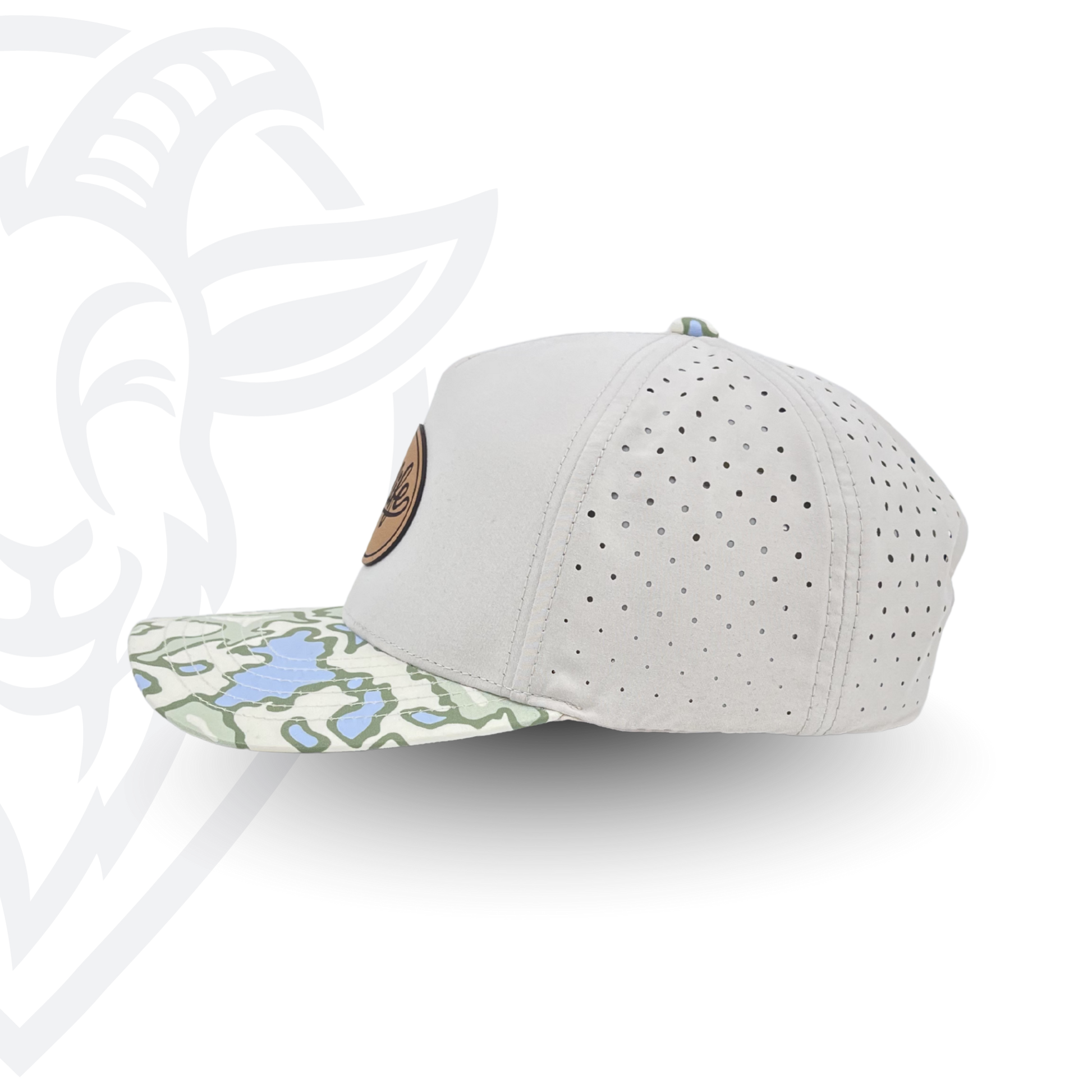 COVELiFE DRiFTFiT Lake Camo Performance Cap Heritage - side profile
