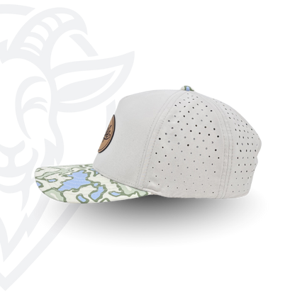 COVELiFE DRiFTFiT Lake Camo Performance Cap Heritage - side profile