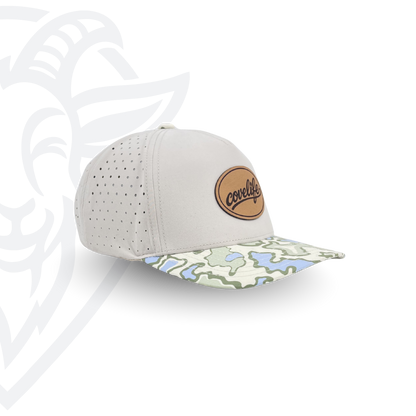 COVELiFE DRiFTFiT Lake Camo Performance Cap Heritage - three-quarter angle
