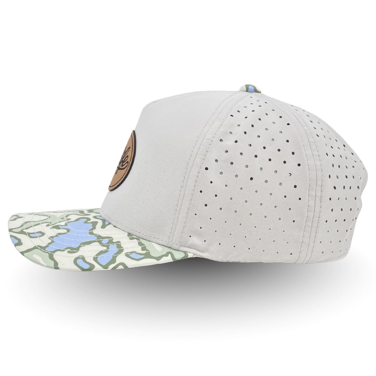 COVELiFE DRiFTFiT Lake Camo Performance Cap Heritage - side profile