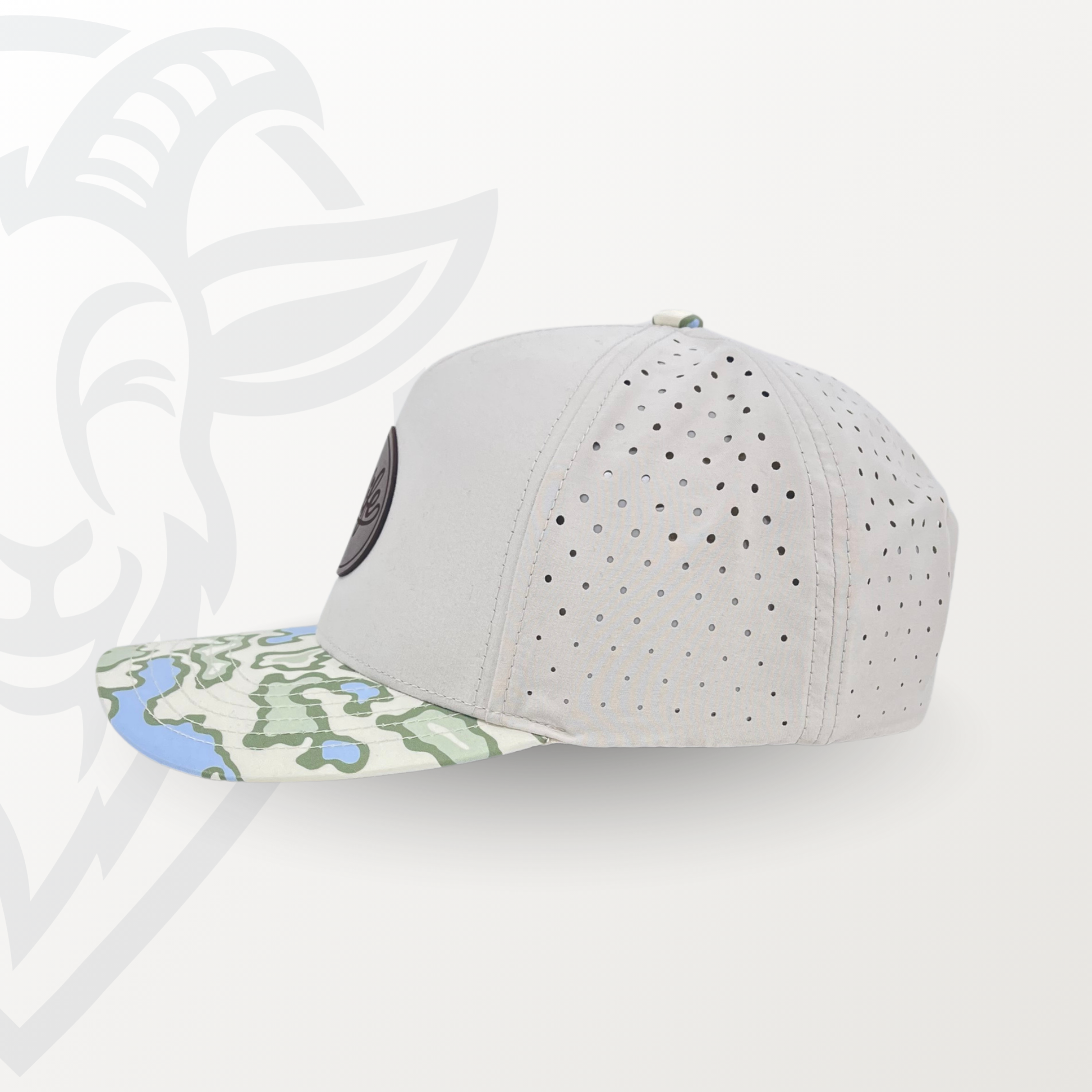 COVELiFE DRiFTFiT Lake Camo Performance Cap Midnight - side profile