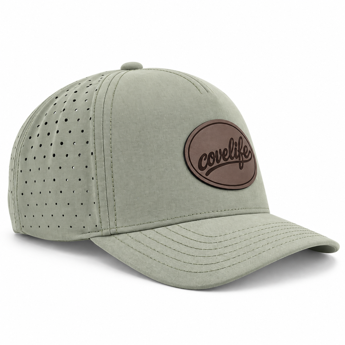 COVELiFE DRiFTFiT Performance Cap SAGE- 3/4 ANGLE