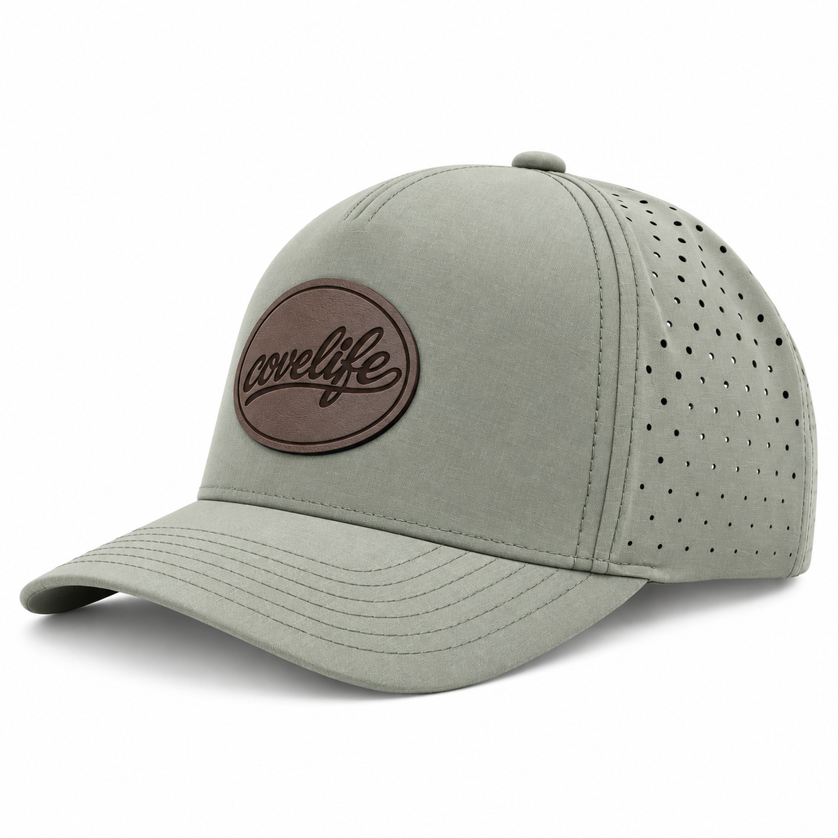 COVELiFE DRiFTFiT Performance Cap SAGE- 3/4 ANGLE