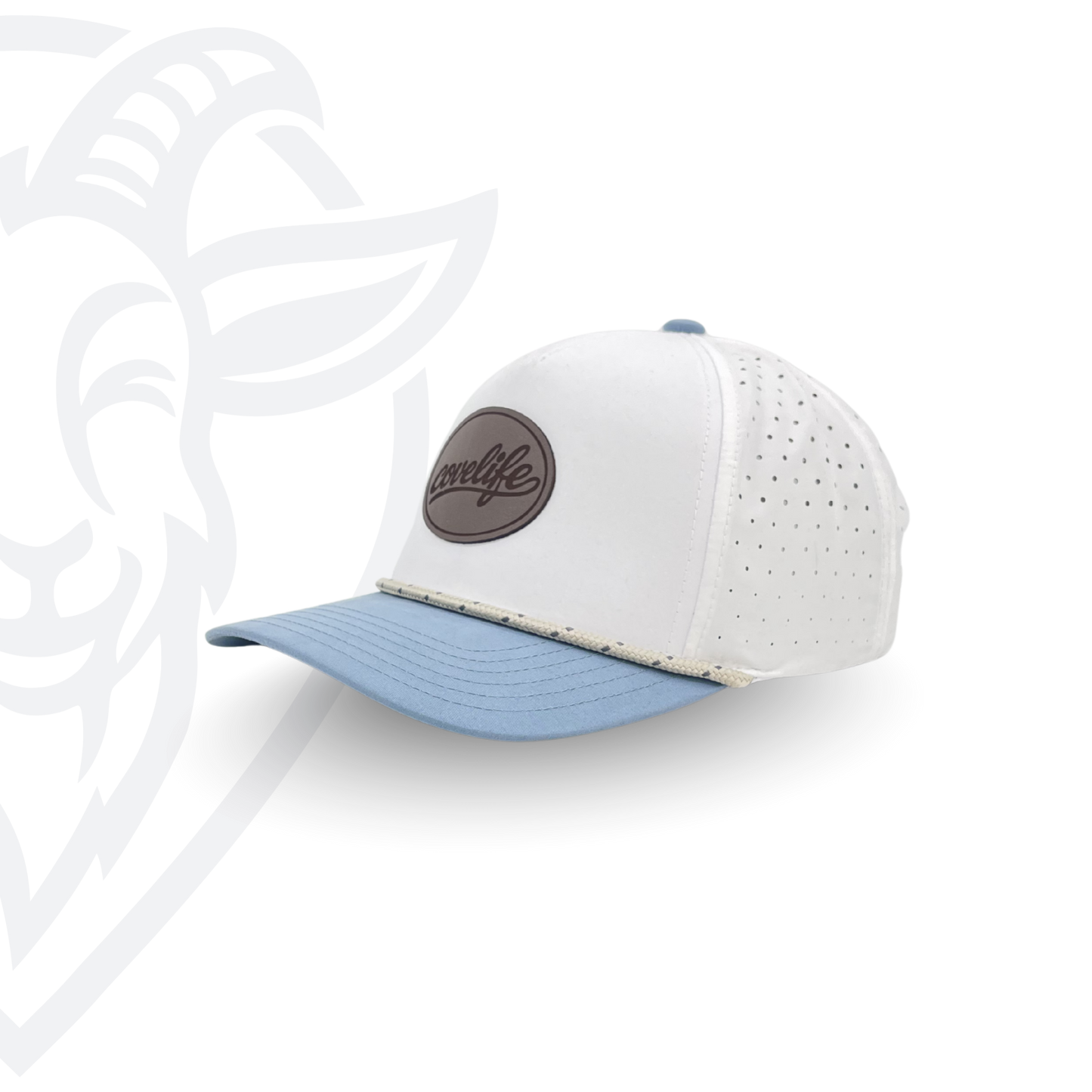 COVELiFE DRiFTFiT Harbor White Performance Cap Midnight - detail