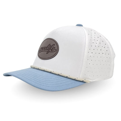 COVELiFE DRiFTFiT Harbor White Performance Cap Midnight - three-quarter