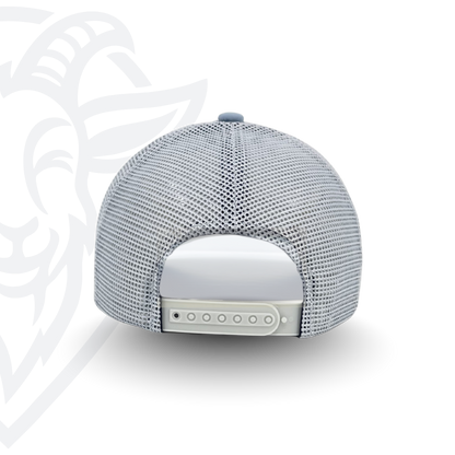 COVELiFE DRiFTFiT Mesh Trucker Sky Blue - back view showing mesh panels