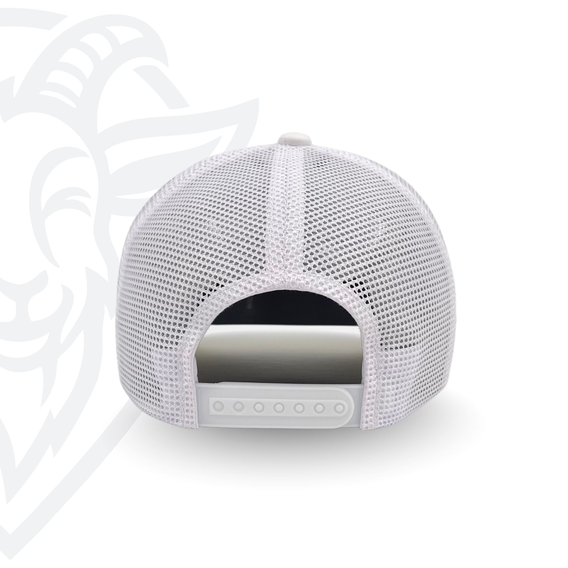 COVELiFE DRiFTFiT Mesh Trucker White - back view showing mesh panels