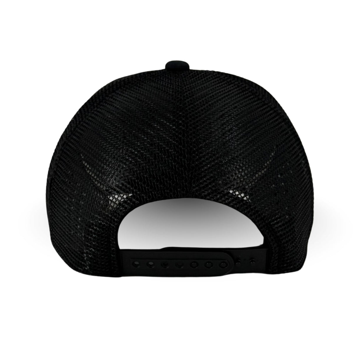 COVELiFE DRiFTFiT Mesh Trucker Black - back view showing mesh panels