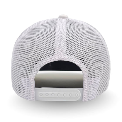 COVELiFE DRiFTFiT Mesh Trucker White - back view showing mesh panels