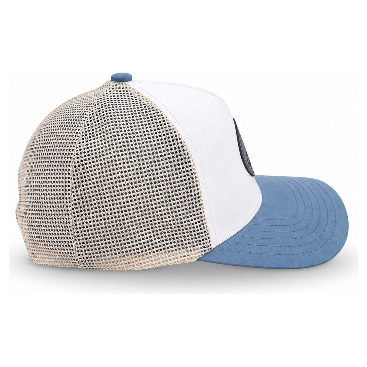 COVELiFE UltraLight Midnight leather patch in sky blue & white.