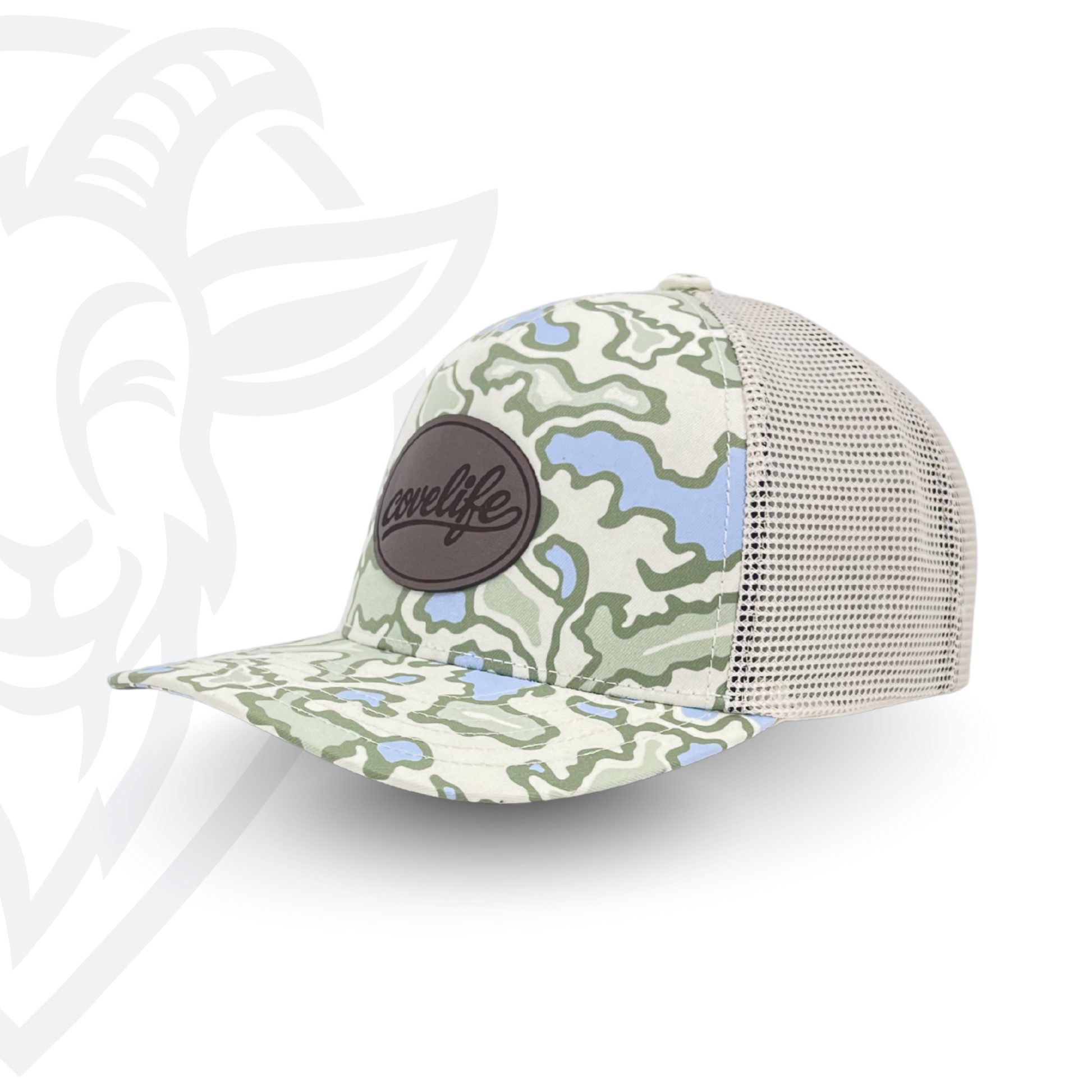 COVELiFE DRiFTFiT TOPOFLAGE Series Lake Camo - three-quarter angle