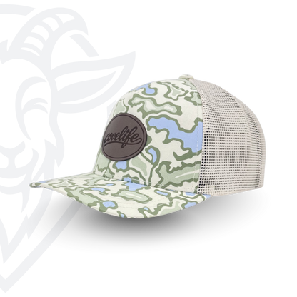 COVELiFE DRiFTFiT TOPOFLAGE Series Lake Camo - three-quarter angle