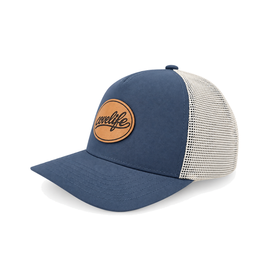 COVELiFE Classic Mesh Trucker, Slate - 3/4 angle.
