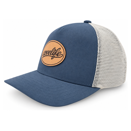 COVELiFE Classic Mesh Trucker, Slate - 3/4 angle.