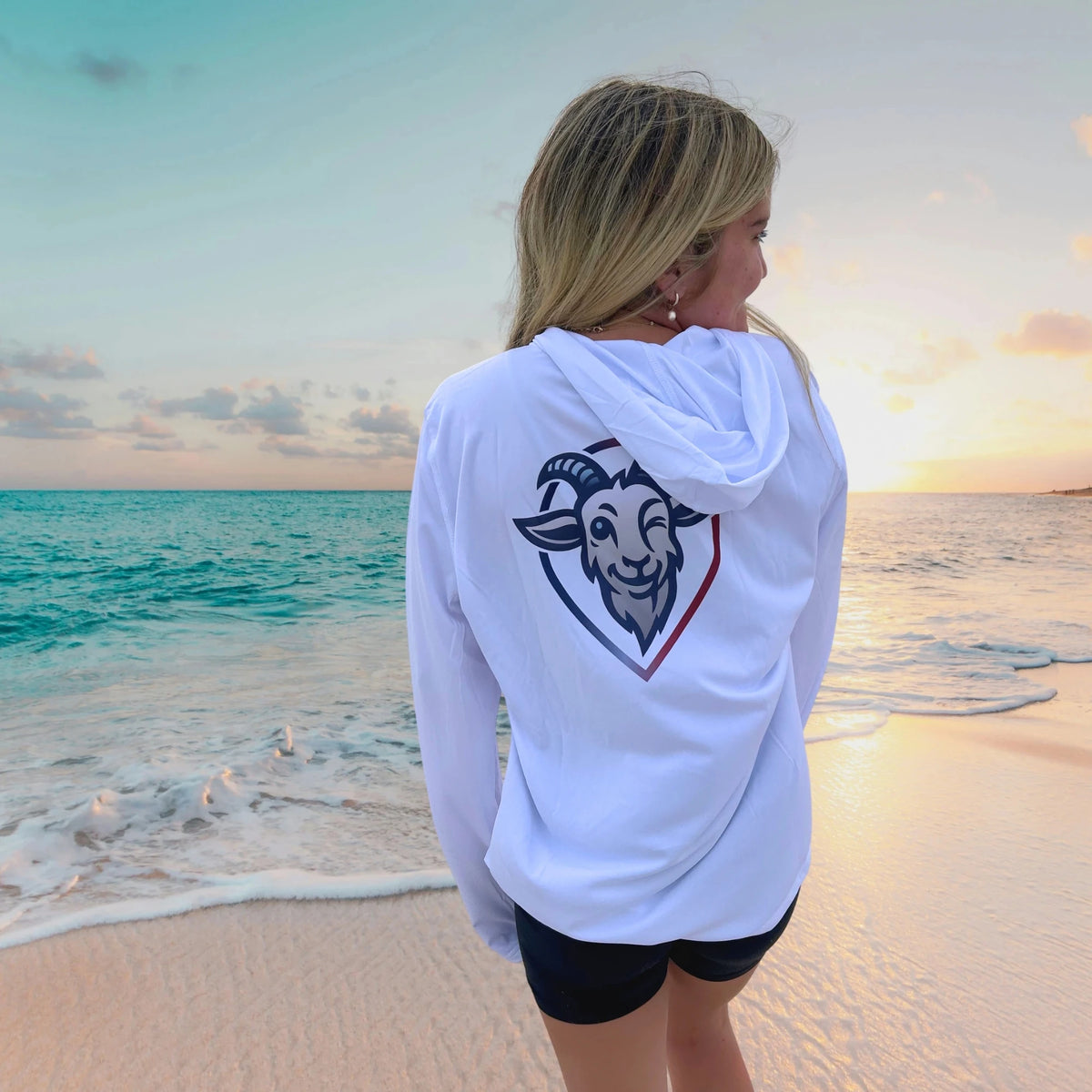 COVELiFE SolarTech UPF 50+ Hoodie White - lifestyle