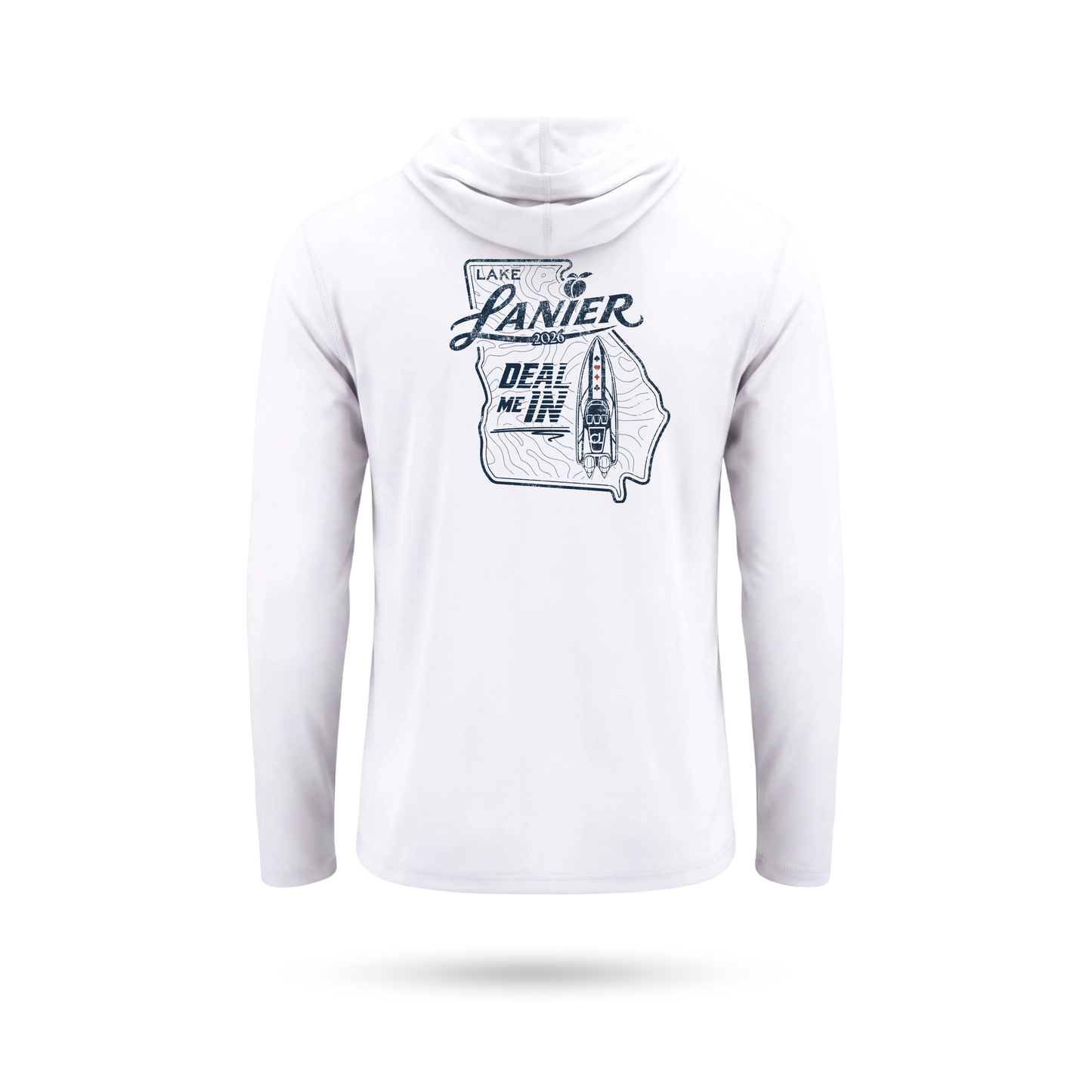 "DEAL ME IN" UPF 50+ SolarTech Performance Hoodie
