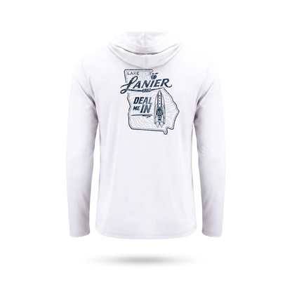 "DEAL ME IN" UPF 50+ SolarTech Performance Hoodie