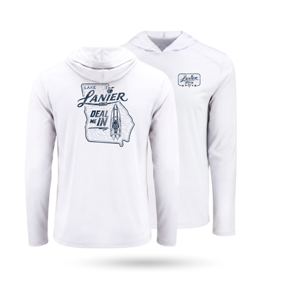 "DEAL ME IN" UPF 50+ SolarTech Performance Hoodie