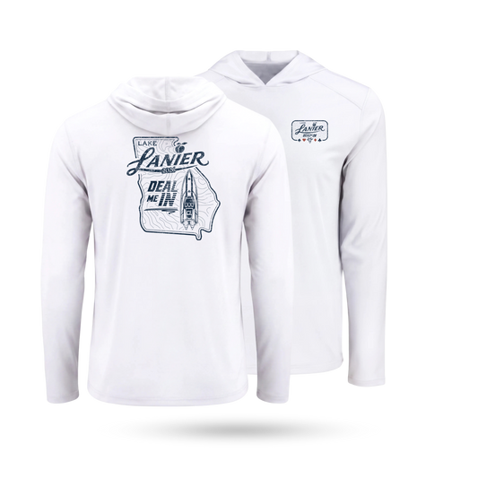 "DEAL ME IN" UPF 50+ SolarTech Performance Hoodie
