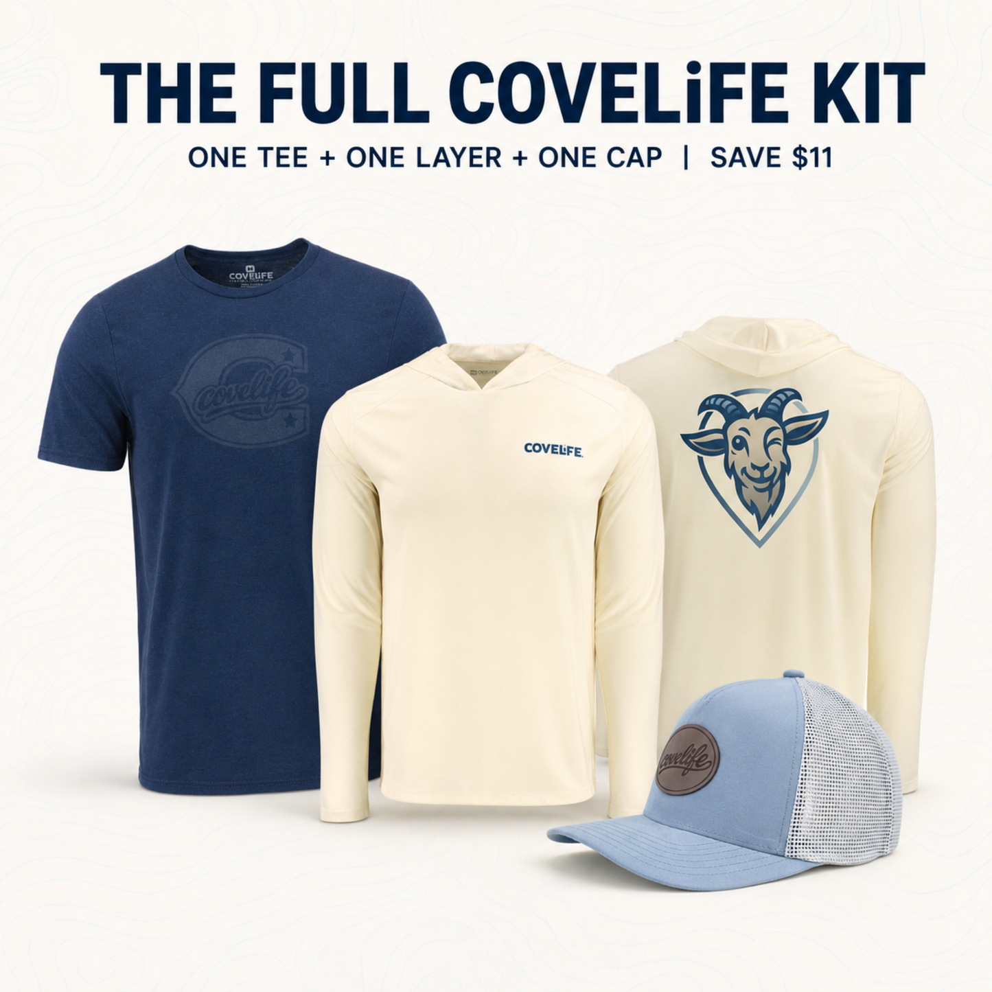 COVELiFE Full COVELiFE Kit bundle - tee, hoodie and cap product photo